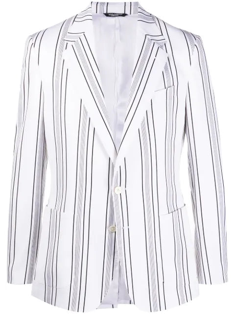Dolce & Gabbana striped pattern blazer