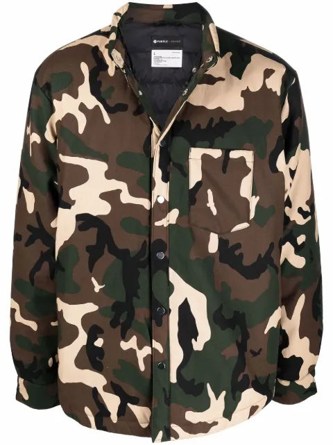 Purple Brand camouflage-print shirt jacket