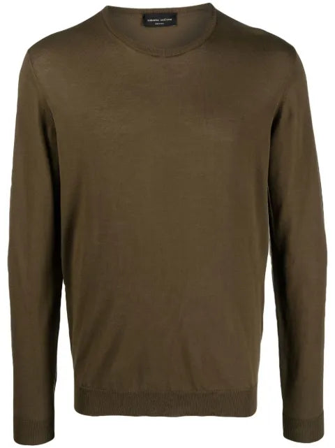 Roberto Collina crew-neck long-sleeve jumper