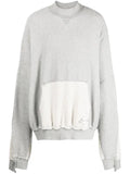Mostly Heard Rarely Seen exposed-seam brushed cotton sweatshirt