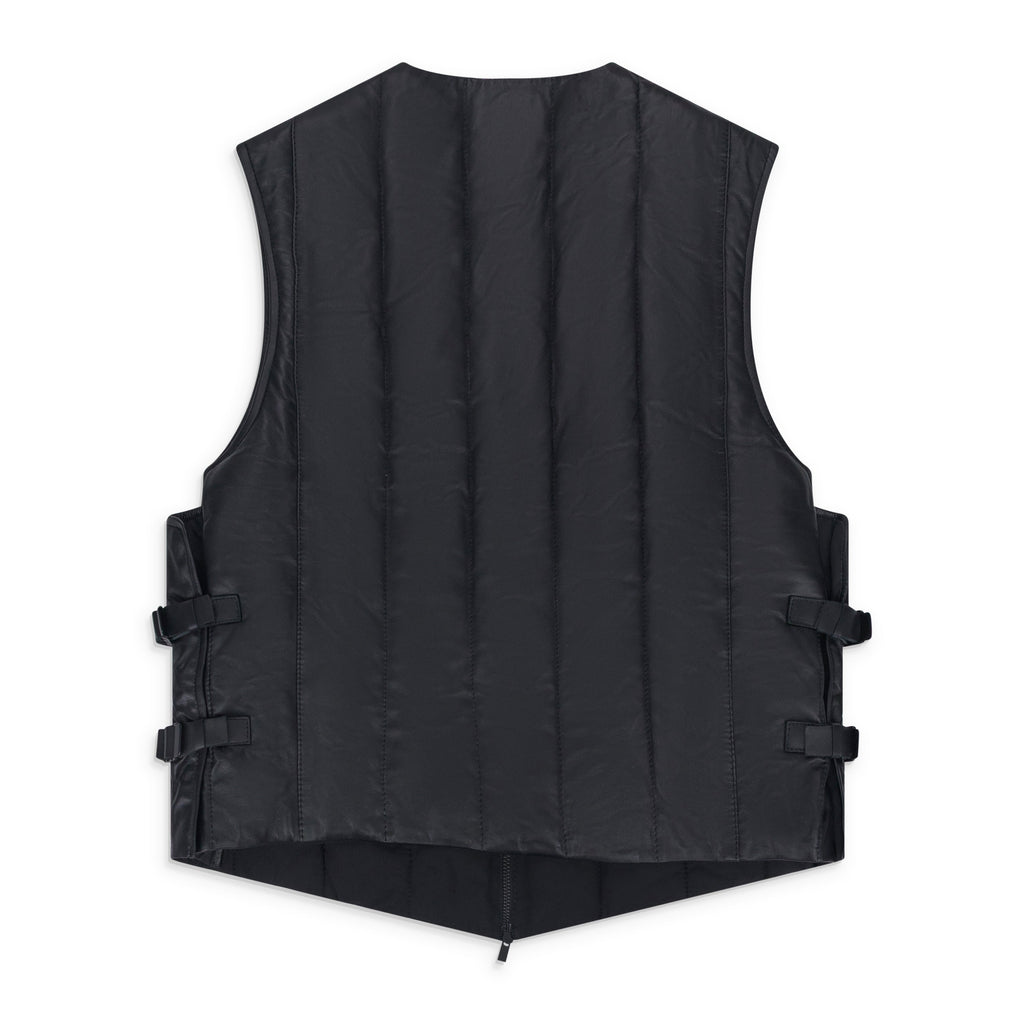 Black Oakland Leather Vest