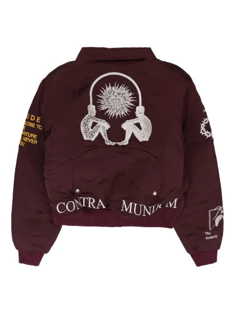 RHUDE embroidered bomber jacket
