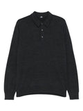 ALPHA STUDIO polo-neck long-sleeve sweater