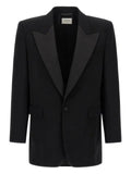 Saint Laurent peak-lapel single-breasted blazer