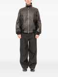 Devoa zip-up leather jacket
