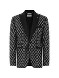 Philipp Plein blazer all-over strass baguettes