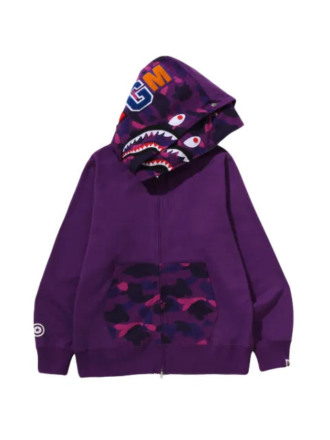 A BATHING APE® Color Camo Shark full-zip hoodie