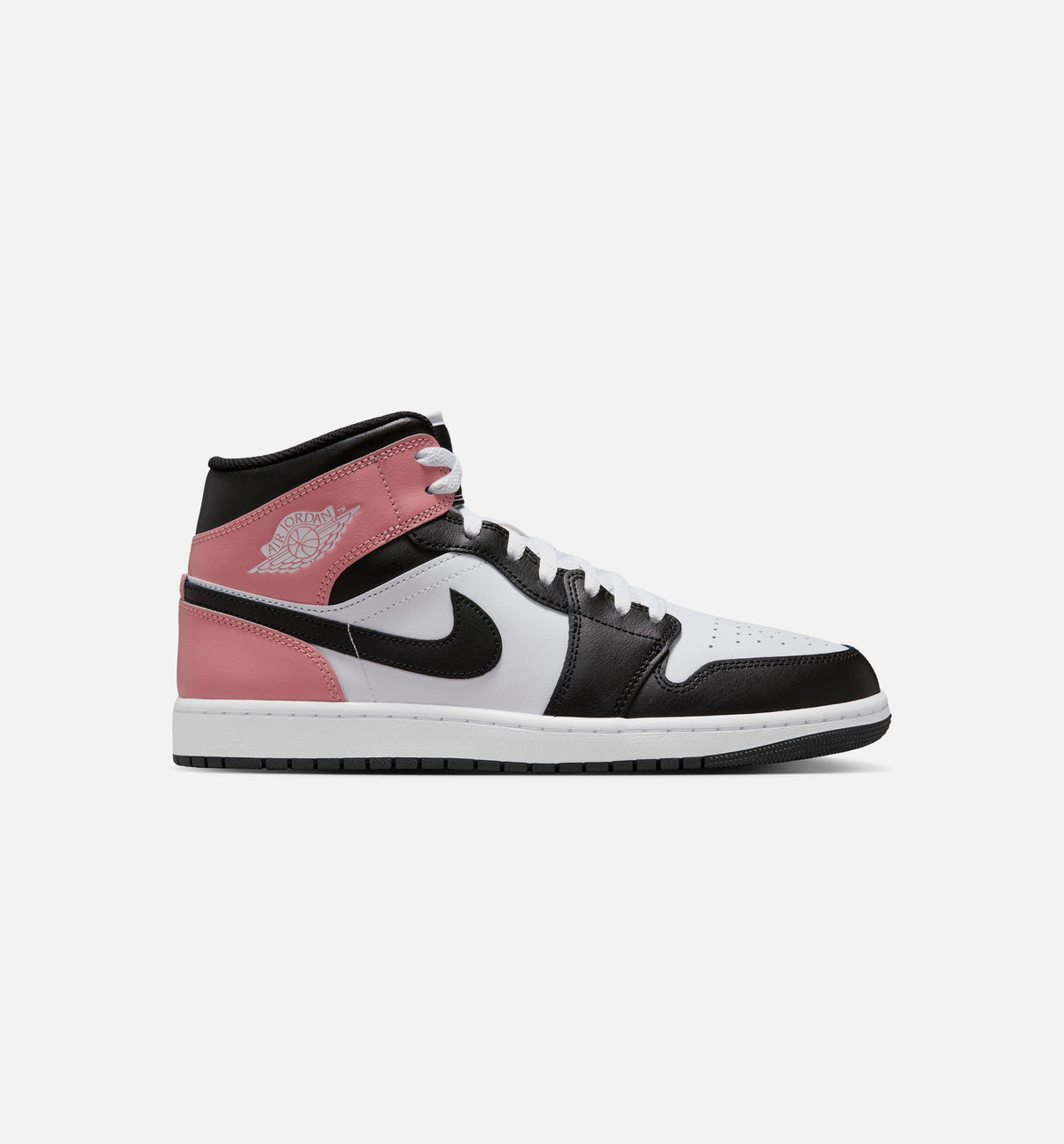 Air Jordan 1 Mid Men's – White/Rust Pink/Black