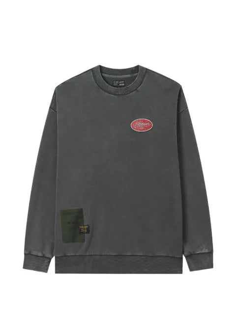 izzue graphic-print patch-detail sweatshirt