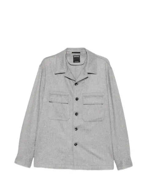 Zegna button-fastening shirt jacket