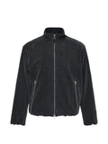 SOLID HOMME velvet-effect jacket