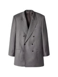 Paul Smith oversized grey pin-dot wool double-breasted blazer