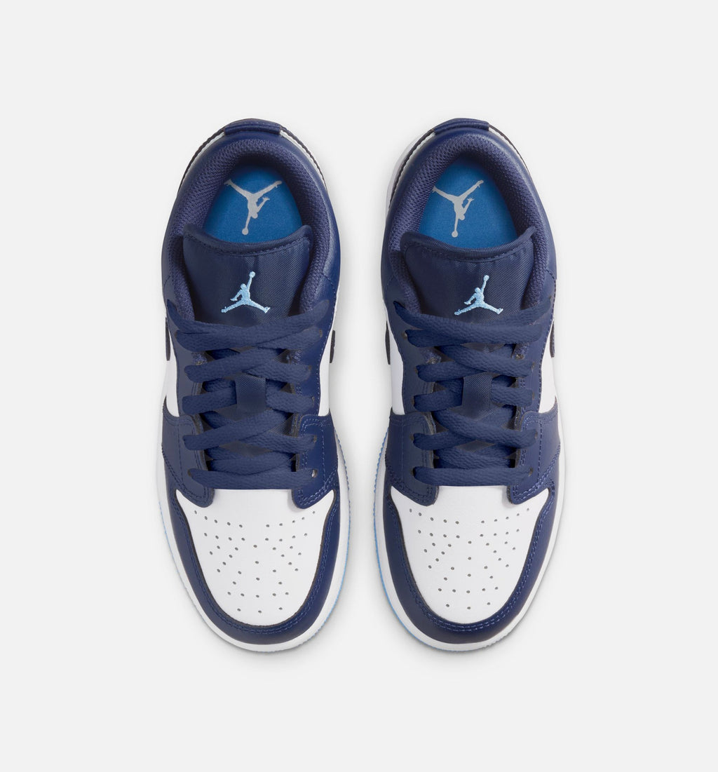 Air Jordan 1 Low Grade School | Big Kids' Lifestyle Shoe | Dark Navy/University Blue/White