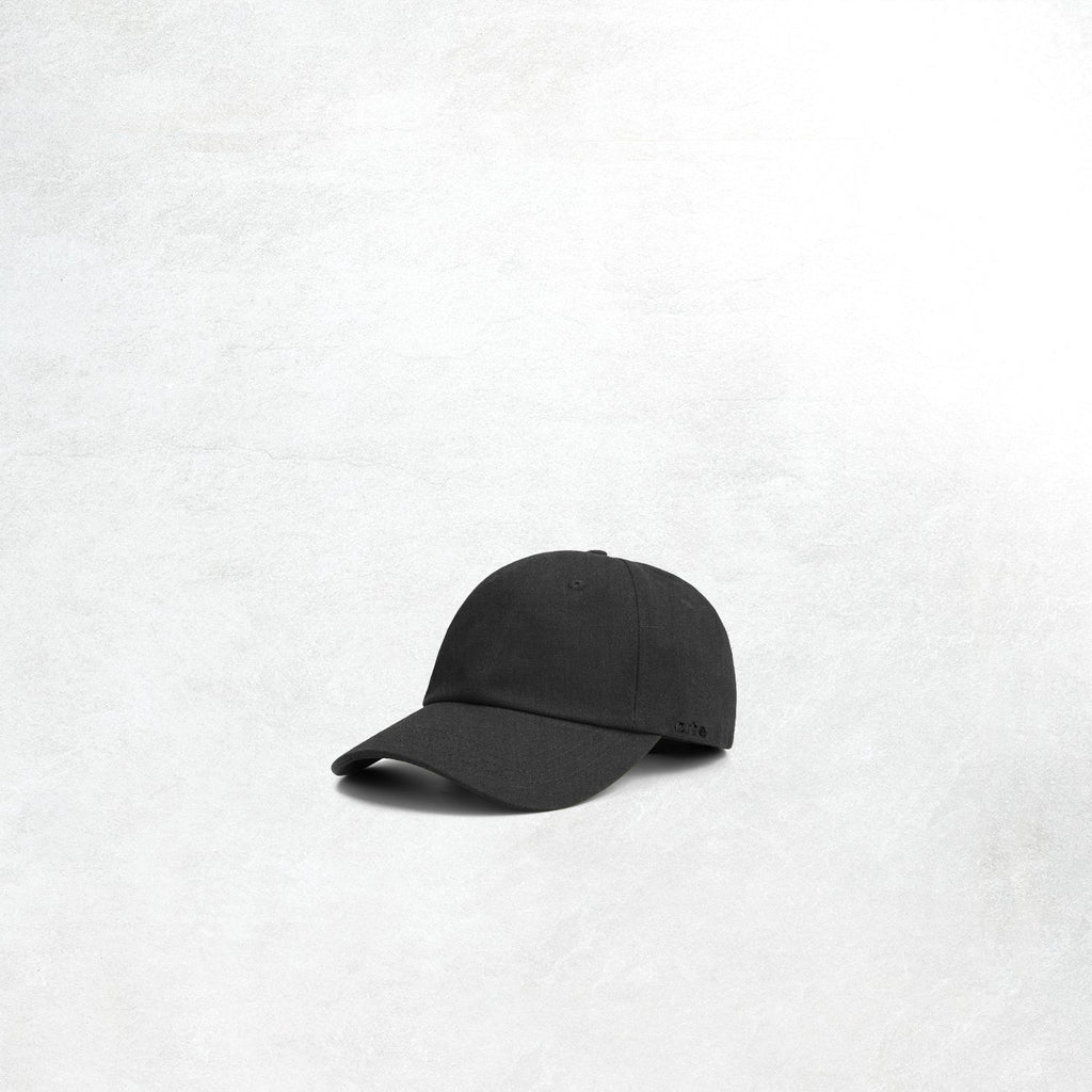 Arte Linen Cap: Black