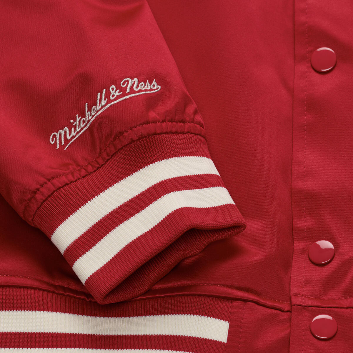 M&N NBA Chicago Bulls Retro Roots Lightweight Satin Jacket
