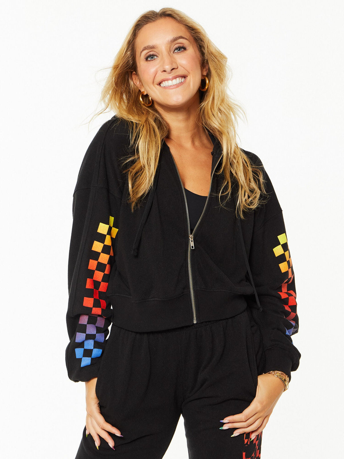 ZIP CROP HOODIE