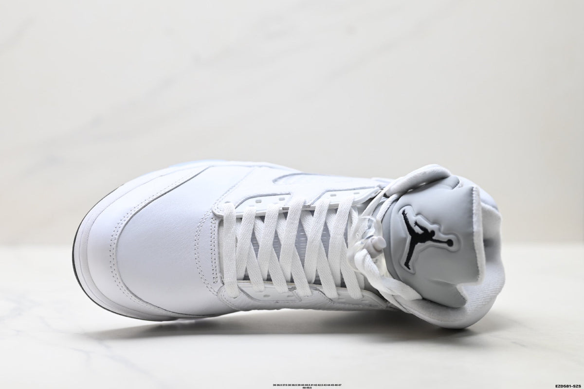 Air Jordan 5 Retro Triple White Sneakers