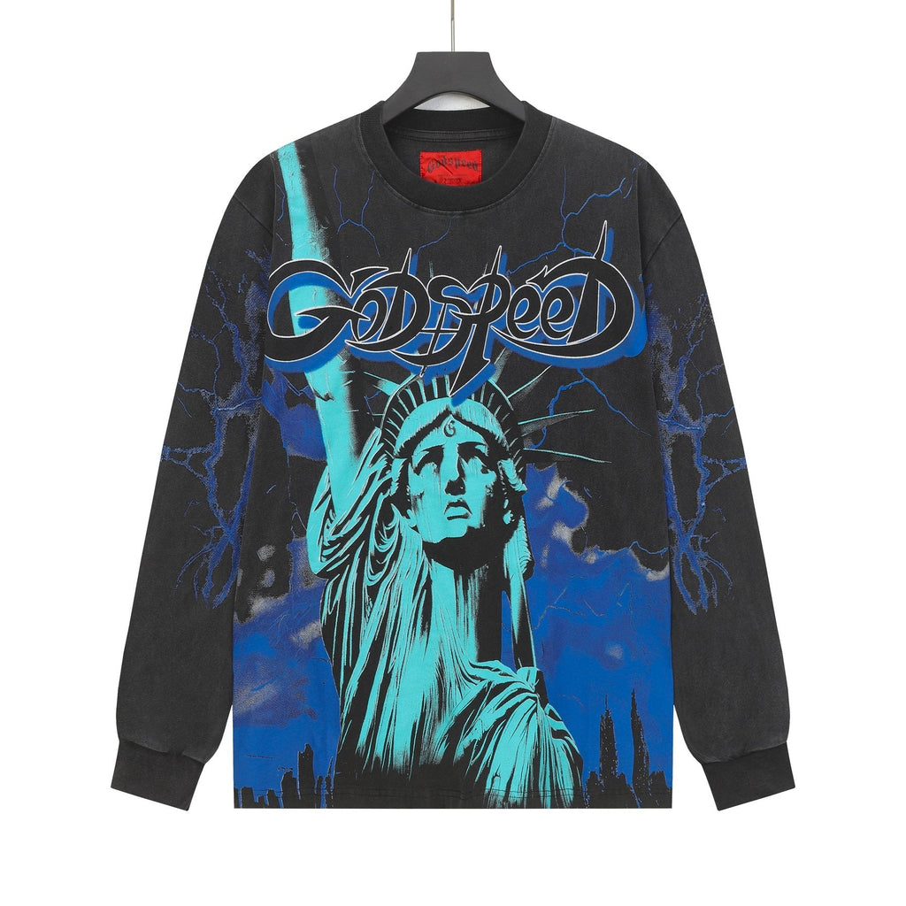 Godspeed Lightning Graphic Long-Sleeve T-Shirt