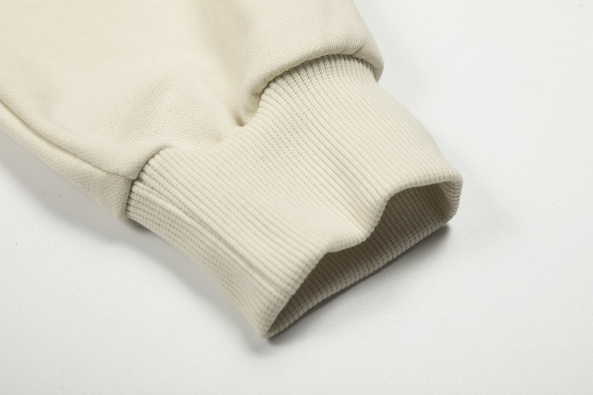 Sp5der Cream Graphic Hoodie & Sweatpants Matching Set