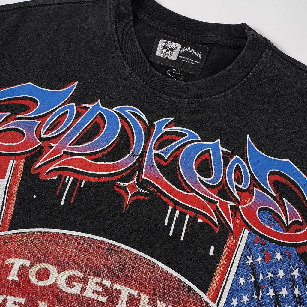 Godspeed Together We Are America Football Graphic T-Shirt
