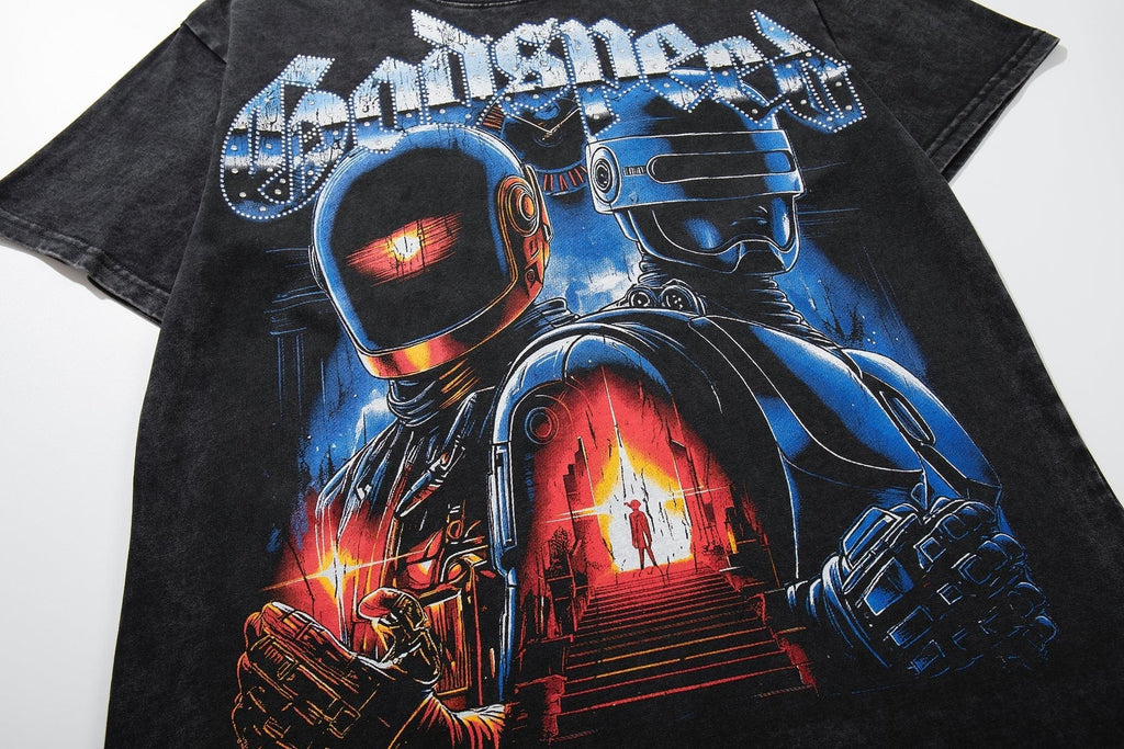 MAJESTIK Astronaut Graphic Short-Sleeve T-Shirt