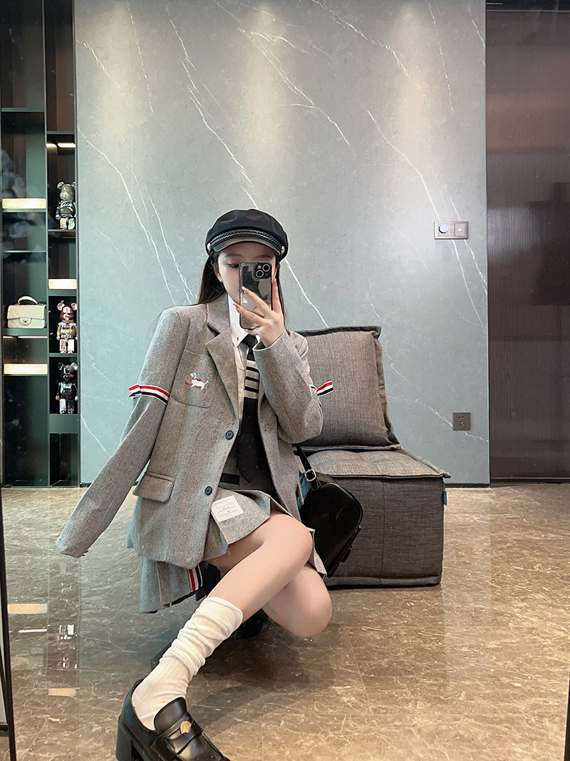 Women's Blazer and Pleated Skirt Set | Thom Browne