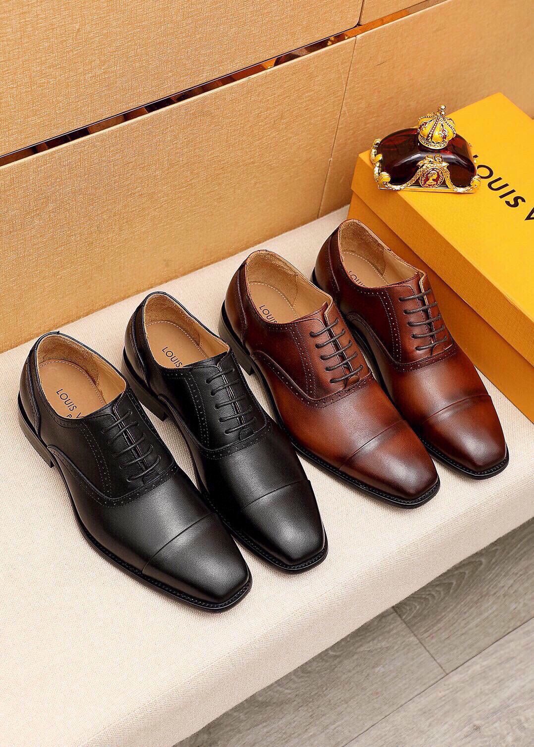 Louis Vuitton Men's Cap-Toe Oxford Dress Shoes