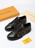 Louis Vuitton Black Monogram Panel Sneakers